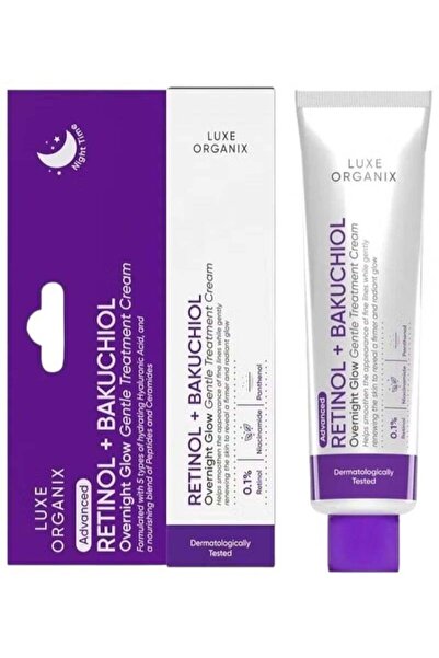 LUXE ORGANIX كريم علاج لطيف للتوهج الليلي بالريتينول + باكوتشيول - 30 جم