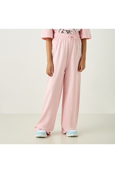 Disney Princess Print Wide Leg Pants with Drawstring Closure