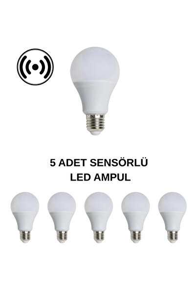 Cata CT-4259 Sensörlü Led Ampul 15W Beyaz Işık - 5’li Paket
