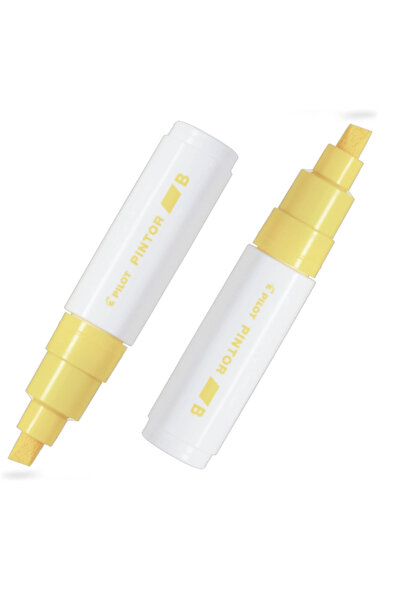 Pilot بينتور (ب) طرف مقطوع أصفر (قطعتان)