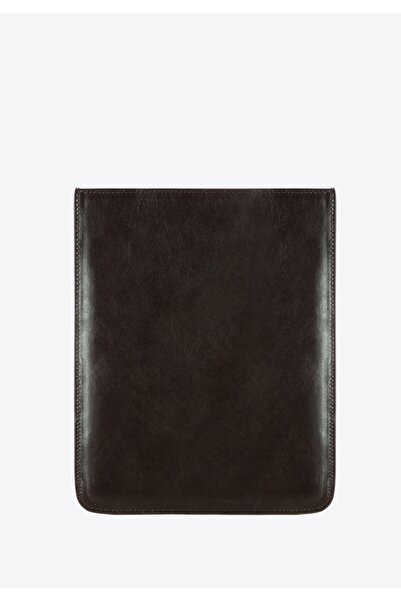 Wittchen Men's Leather Tablet Case with Coat of Arms, Dark Brown, Leather
