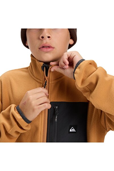 Quiksilver Ice Fields Fz Youth Boys Καφέ Μπουφάν από φλις