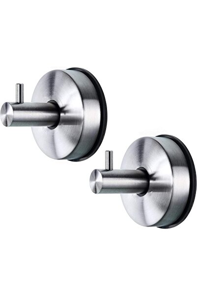 SULFAR 2-Pack Suction Hooks for Bathroom & Towels, Polished Stainless Steel, ...
