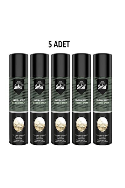 Selsil Silikon Sprey 200 Ml 5 Adet