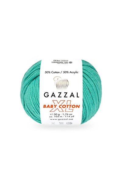 Gazzal Bumbac pentru bebeluși XL 50% Bumbac 50% Acrilic – 50 g 105 m Fir de t...