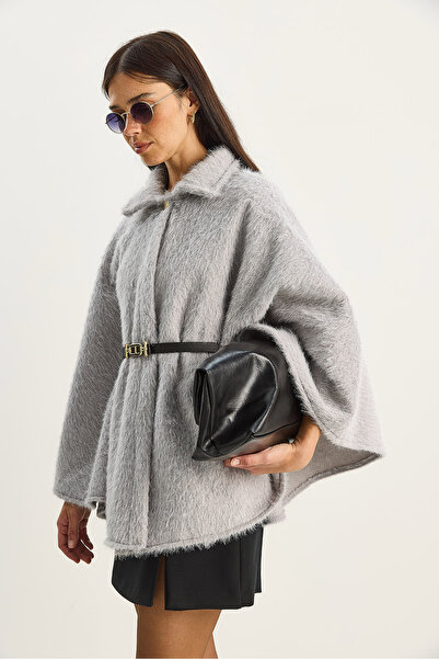 Bianco Lucci Γυναικείο μονόχρωμο πανσό με ζώνη μέσης με ένα κουμπί 60282034