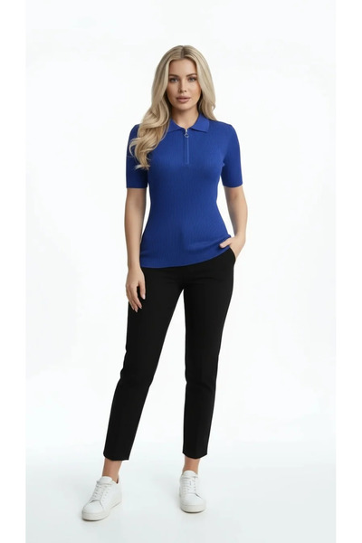 SİERRA TEKSTİL Kadın Kısa Kollu Triko kazak