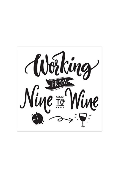 4Decor Pânză Tablou 4Decor, Nine to wine, 50x50cm, DE0075