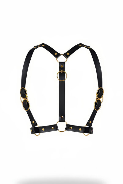 Angels Passion Curea neagră pentru femei, curea reglabilă pentru corp, cu ine...