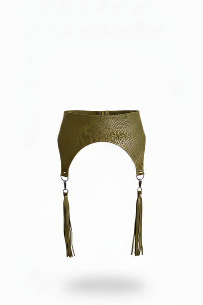 Angels Passion Curea de damă kaki, curea groasă de damă, curea clasică de zi ...