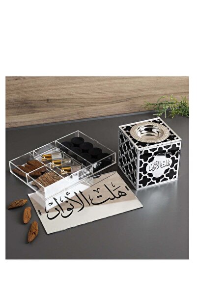 Story of candle مبخرة بخور مع صندوق ,لوازم التبخير والمسك الفاخر،بعبارة "هلت ...