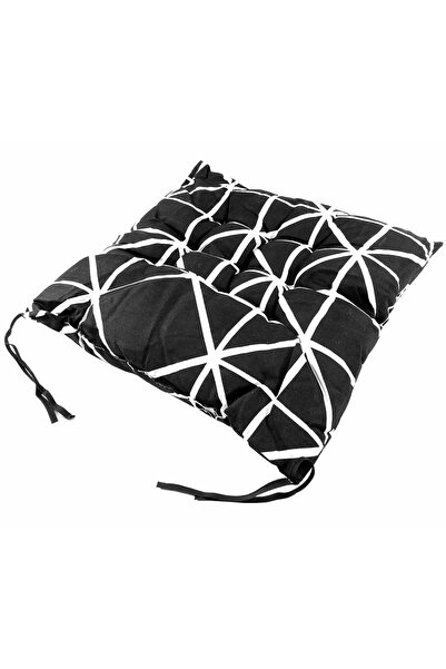 zola Decorative cushion, for chair, cotton and sponge, 40x40 cm, black white