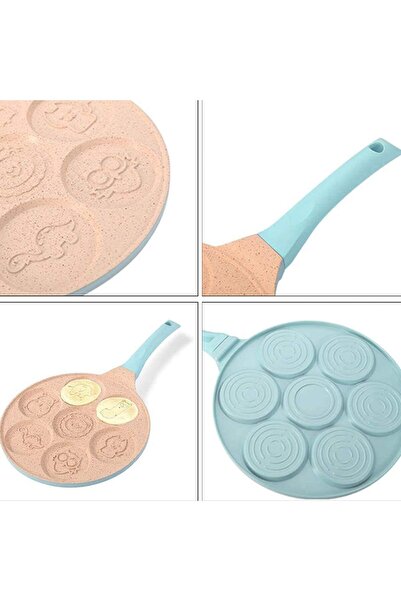 zola Pan for pancakes, 7 animal designs, steel and ceramic, pan diameter 25 cm, shape diameter 7.5 cm