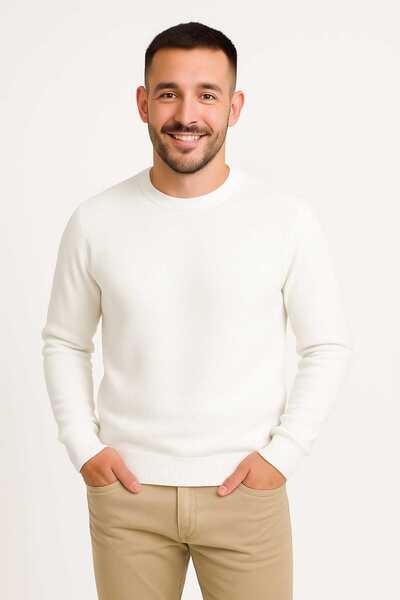ANATOLIATEKSTILE 🧶 Men's Fine Knitted Sweater | Casual-Elegant Style