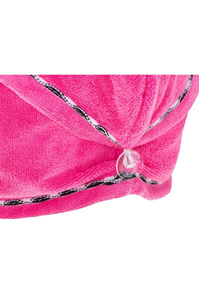 zola Microfibre towel, for hair, turban type, pink, 67x24 cm
