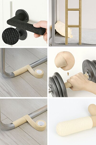 NutraBella Adhesive Furniture Table Chair Hardwood Floor Feet Protector Door Knobs Cabinet Handles Protection 2Pcs