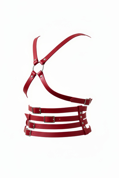 Angels Passion Crvena ženska Kaiš crvena Kaiš bustier majica Metalna kopča de...