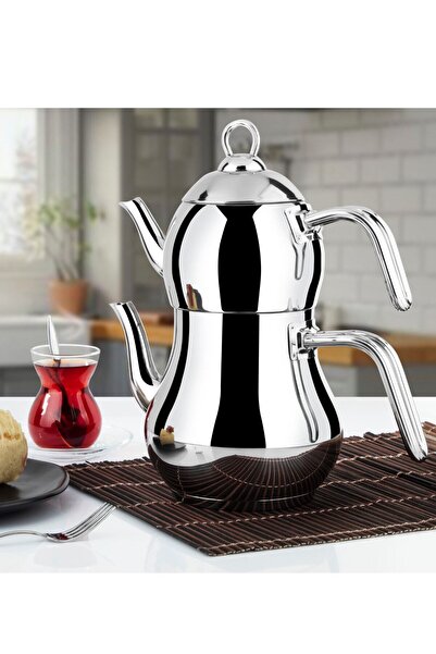 Lines Şahmeran Paslanmaz Çelik Çaydanlık Mini Boy