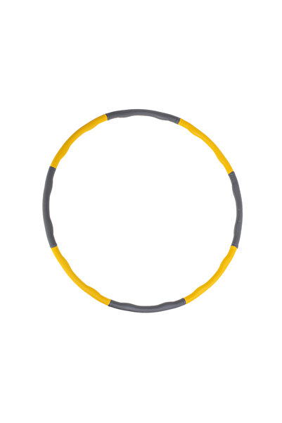 zola Hula Hoop, for fitness training, diameter 85 cm, yellow/grey
