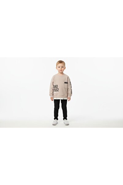 gigigiyim Boys' Sweatshirt with Pocket and Letter Detail