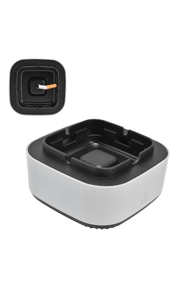 FONIX AeroAsh CleanTray Ashtray with Built-in Air Purifier, Grey