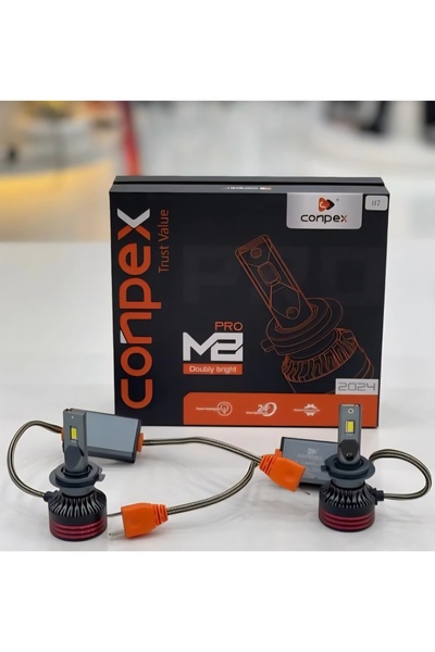 Conpex Pro M2 LED Headlight Bulbs, Doubly Bright, 24-Month Life 12000W 50000LMDC24V Brightness 150%