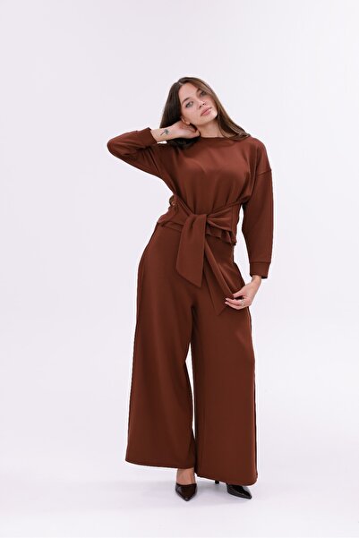 YAKAMOZ34BUTİK Double Modal Suit with Belt