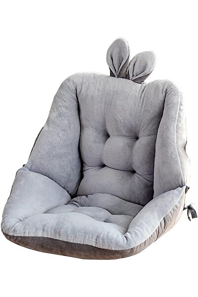 zola Comfortable pillow with back, cotton and sponge, 45x45 cm, grey