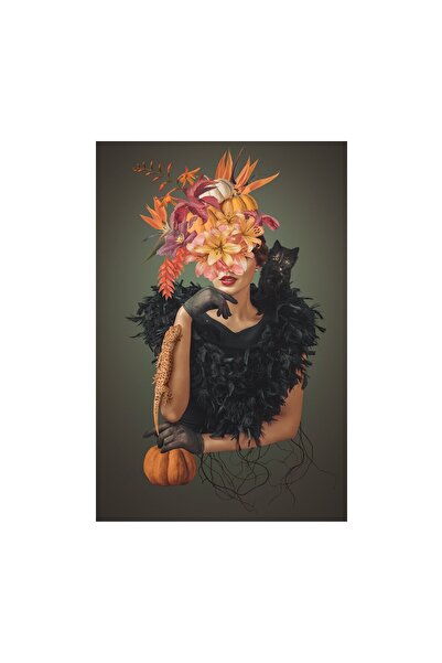 4Decor Pânză Tablou 4Decor, Pălărie doamnă, 60x90cm, DE0156