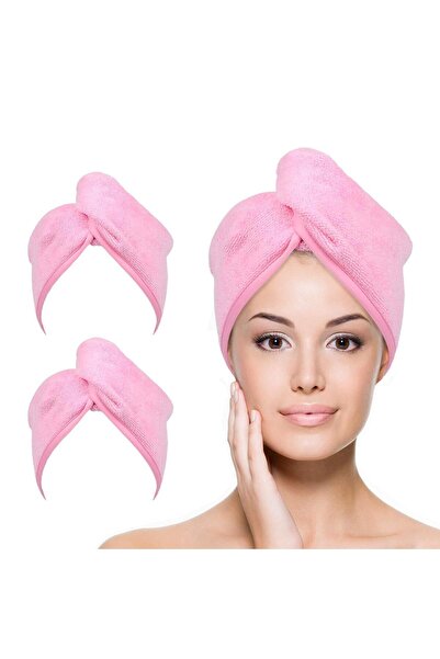 zola Turban towel, quick drying, microfibre, 55x22 cm, pink