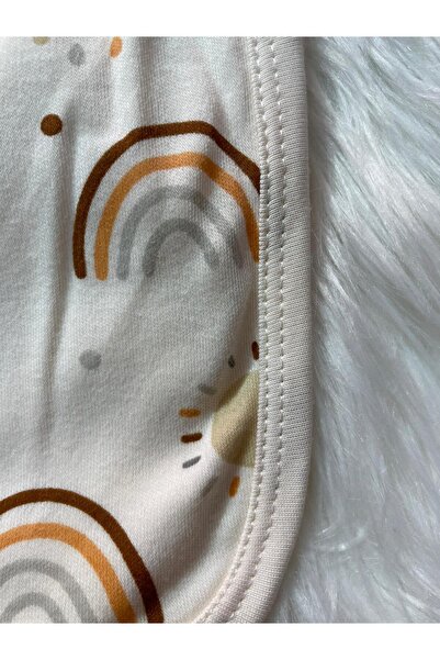 mayakids Baby Rainbow Patterned Combed Cotton Baby Blanket