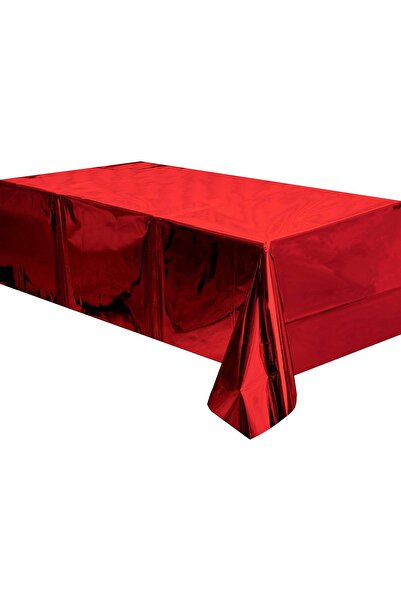 kidspartim Metalized Red Tablecloth 183X137 cm