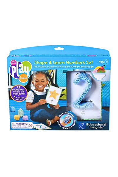 Educational Insights مجموعة لعب الأشكال وتعلم الأرقام من الفوم