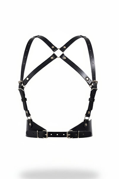 Angels Passion Cureaua neagra pentru femei cu catarama si curea de umar regla...