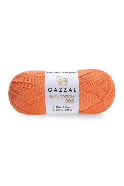 Gazzal Baby Cotton 205 – 50% pamuk 50% akril pređa za pletenje za bebe i amig...