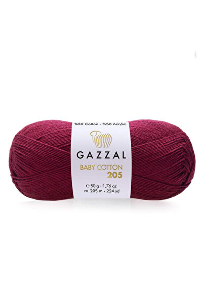 Gazzal Baby Cotton 205 – %50 Pamuk %50 Akrilik Bebek & Amigurumi Örgü İpliği ...