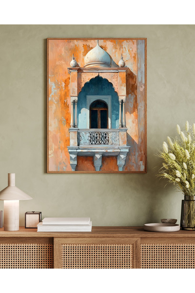 Tuba Decor Tablo dintr-o singură bucată cu rame din lemn pentru sufragerie, s...