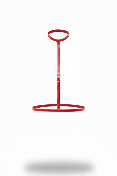 Angels Passion Червоний жіночий ремінь з регульованою металевою пряжкою та за...