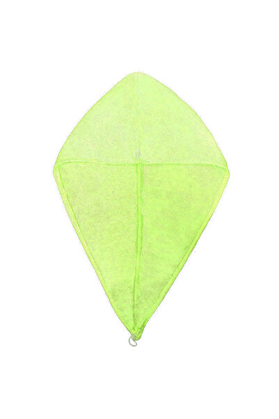 zola Turban towel, quick drying, microfibre, 55x22 cm, neon green