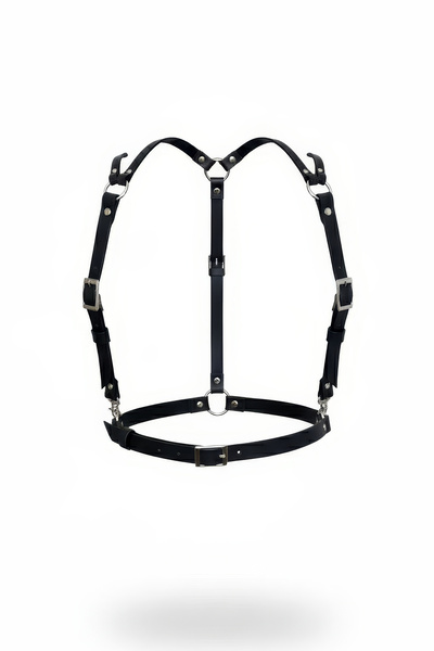 Angels Passion Чорний жіночий ремінь з пряжкою, регульований по довжині