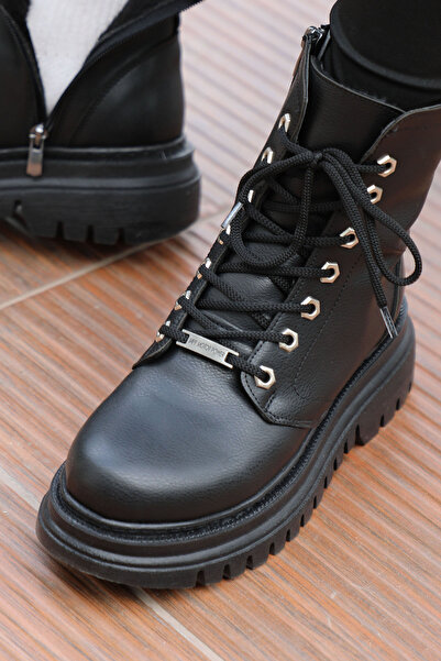 FAYMAZ Su Geçirmez Kürklü Ortopedik Dikişli Kauçuk Yüksek Taban Garantili Kışlık Bot iarnă