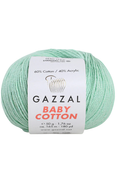 Gazzal Bumbac pentru bebeluși 50% bumbac 50% ață de tricotat acrilic 50 g / 2...
