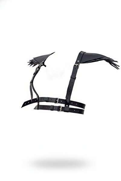 Angels Passion Accesoriu pentru corp cu centură neagră pentru femei, cu detal...