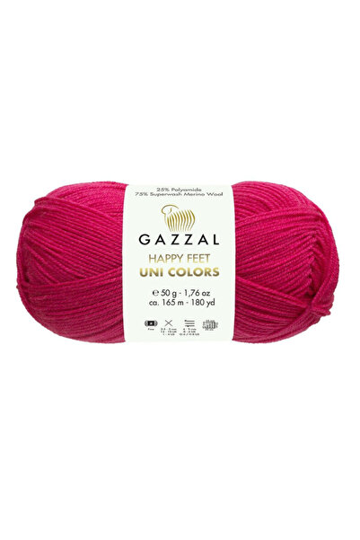 Gazzal خيوط حياكة هابي فيتس يوناي كولورز 75% ميرينو 25% بولي أميد 50 جرام / 1...