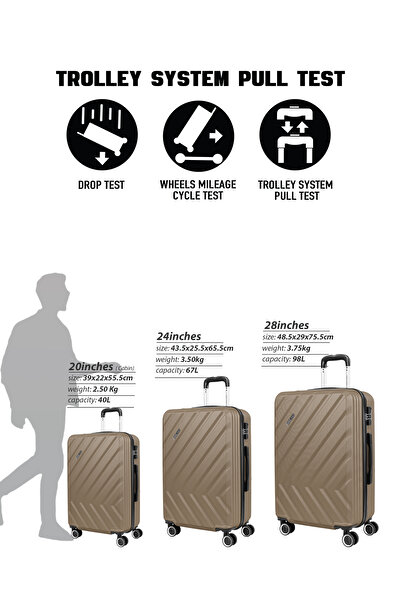 PARAJOHN 20-Inch Cabin ABS Hardshell Lightweight Luggage | 2.5kg 4-Wheel Spinner Carry-On Trolley