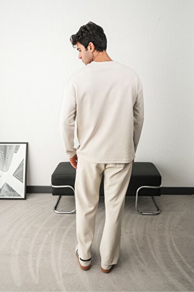 TÜZeMEN Black Printed Basic Sweat