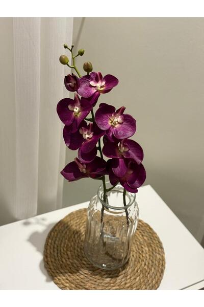 BY EDA İLHAN ÇİÇEKÇİLİK YAPAY Lüks Islak Dokulu 1. Kalite Orkide- (Gerçek Gör...