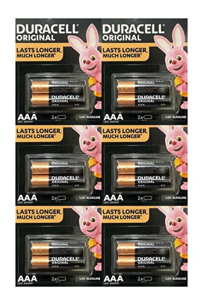 Duracell بطاريات قلوية AAA، 1.5 فولت MN2400 LR03 - عبوة من 12 قطعة