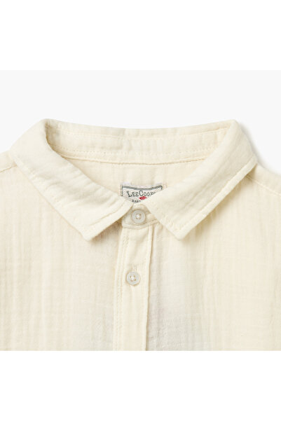 Lee Cooper Solid Shirt with Short Sleeves
