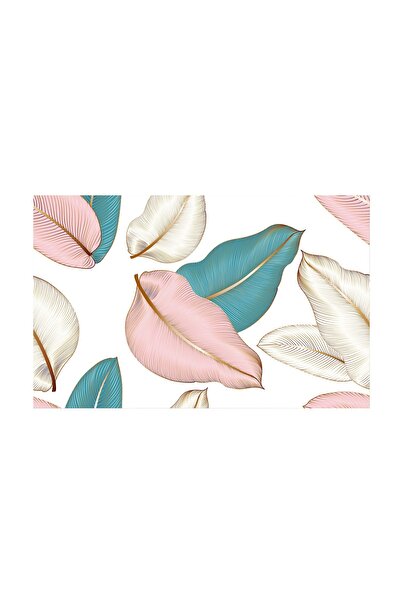 4Decor Pânză Tablou 4Decor, frunze pastel, 60x90cm, DE0251
